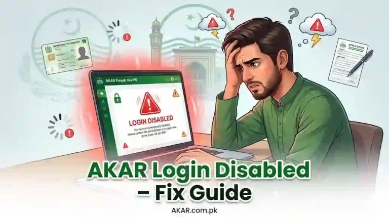 AKAR Punjab Gov PK Login Disabled Full Recovery Method 2026