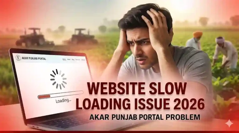 AKAR Punjab Website Slow Loading Issue 2026 – Speed Solution