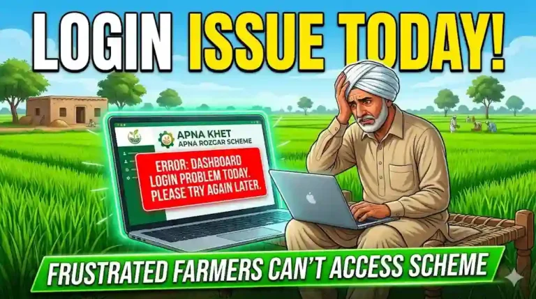 Apna Khet Apna Rozgar Scheme Dashboard Login Problem Today – Latest Fix