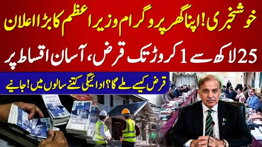 PM Apna Ghar Scheme Rs1 Crore Home Loan Apply Online Pakistan