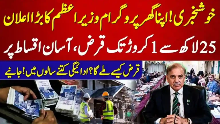 PM Apna Ghar Scheme Rs1 Crore Home Loan Apply Online Pakistan